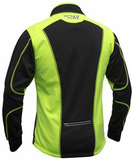 Утеплённая лыжная куртка RAY STAR WS black-lime 2018 лимонный шов