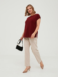 23108 Футболка базовая/блузка офисная, цвет бордо