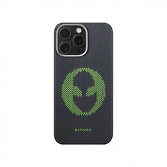 Чехол Pitaka Tactile Woven (Lumintex Edition) для iPhone 16 Pro, Пришелец | Alien