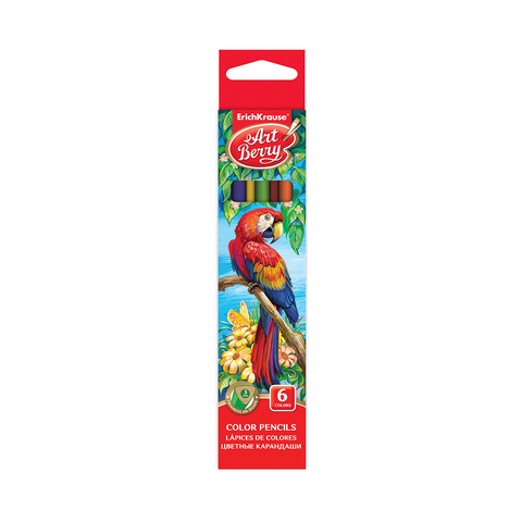 Карандаши цветные шестигранные ArtBerry® 6 цветов