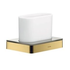 Axor Universal Softsquare 42834990 Стаканчик для зубных щеток, цвет полированное золото фото