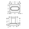 Axor Universal Softsquare 42834990 Стаканчик для зубных щеток, цвет полированное золото