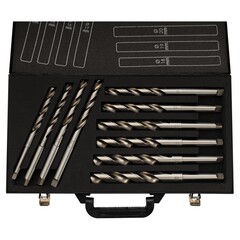 Набор сверл по металлу 14-23мм 10шт DIN345 HSSE-Co5 135° (к/х - хв.) H-Tools PRO 204001EHT