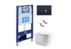 Aquatek SET Aquatek КЛАССИК cm-045 4в1 SET Aquatek КЛАССИК cm-045 4в1 (рама Aquatek INS-0000025 +крепление KKI-0000002 +кнопка KDI-0000045 +унитаз AQ1112-00 +тонкое сиденье с механиз) фото