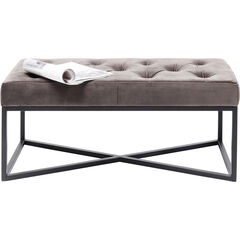 Скамья Crossover Grey Black 90x40 см