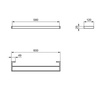 Ideal Standard Conca T4500GN Полотенцедержатель двойной 60 см