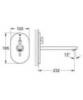 GROHE Euroeco Cosmopolitan E 36376000 Смеситель встраиваемый сенсорный, 220