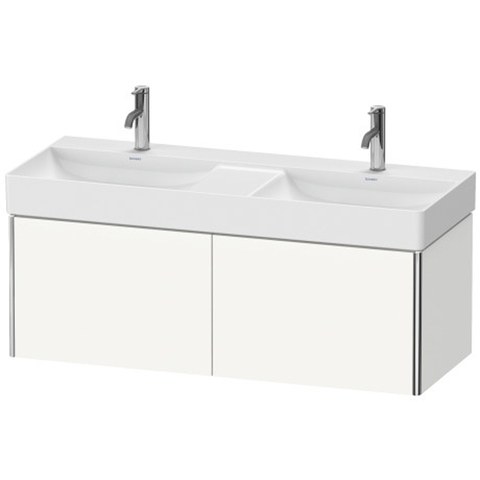 Duravit XSquare XS406402222 Тумба подвесная под раковину # 235312, 2 выдвижных отделения, 397x1184x460мм, цвет White High Gloss
