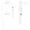 Abber Wasser Kreis AF8151 Душевая система скрытого монтажа без излива, термостат, цвет: серый