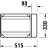 Duravit DuraSquare 0031091000 Консоль для раковины напольная 51,5х33х79 см, хром