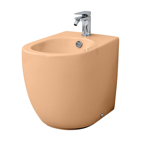ArtCeram File 2.0 FLB002 13 00 ORANGE CAMEO Биде напольное приставное, цвет: оранжевый