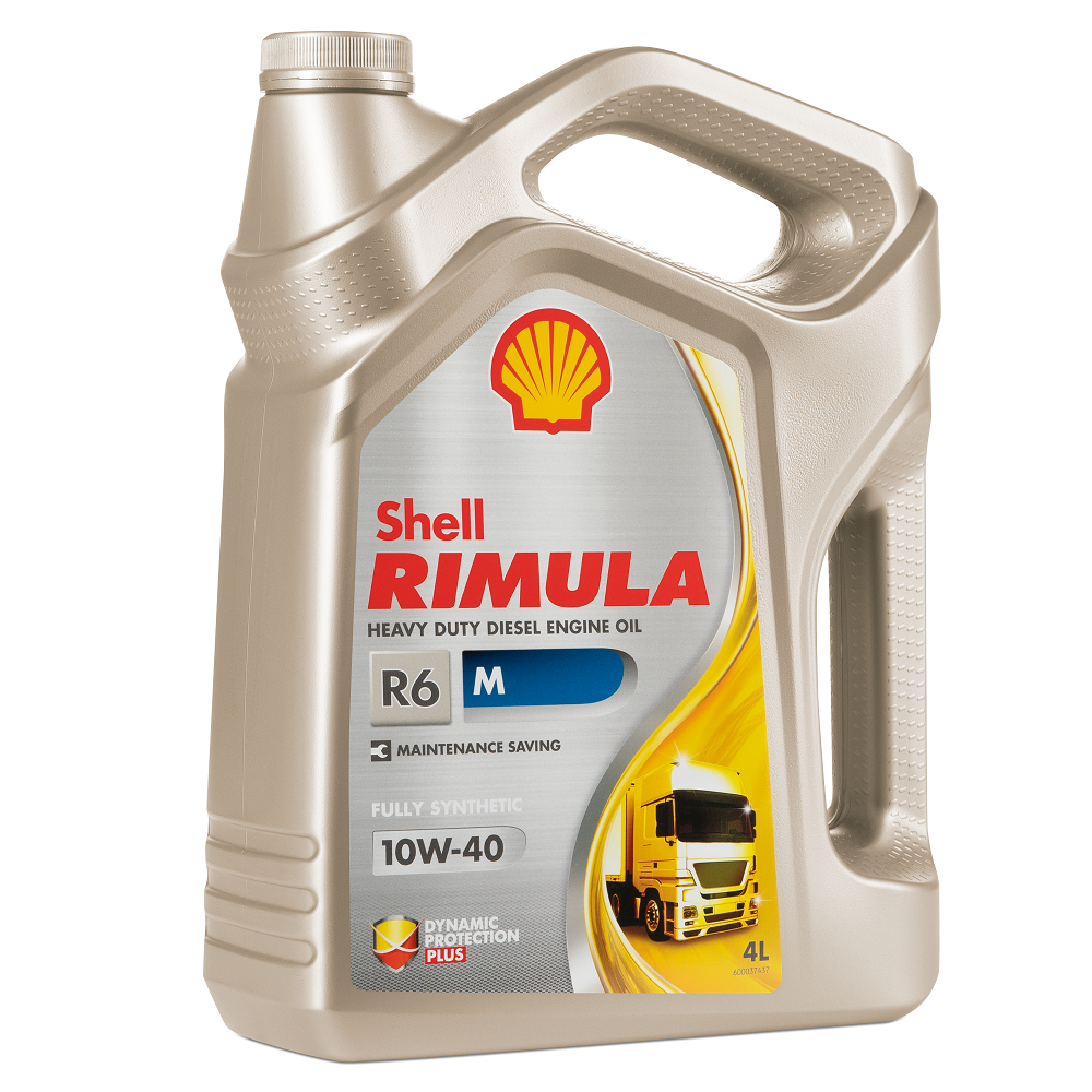 Моторное масло Shell Rimula R6 M 10W40 синтетическое 4л