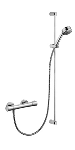Kludi Zenta 6057705-00 Термостат с душевым гарнитуром, цвет: хром