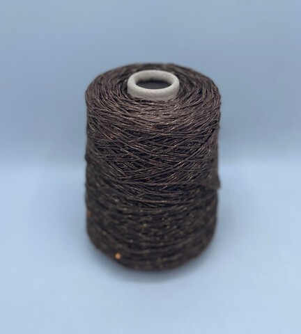 G&G Filati (пр.Италия),art-Lino 150м/100гр,100%Лен+пайетка+люрекс, цвет-Светло-коричневый. арт.23381