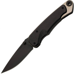 Фото Нож складной Spartan Blades Akribis Meteorite Grey, сталь CPM-S35VN с DLC покрытием, рукоять титан/карбон Scales