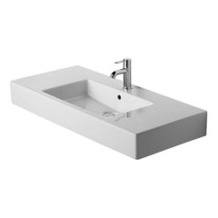Duravit Vero 329100000 Раковина для мебели с перел., с 1 отв. под смес., 1050x490мм, цвет: Белый фото