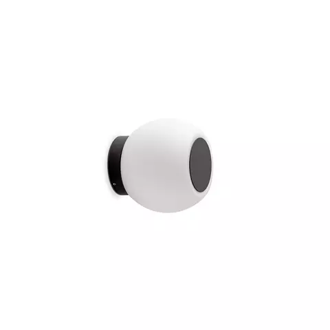 Фото: Настенный/потолочный светильник Moy черный LED 4W 3000K - основной вид