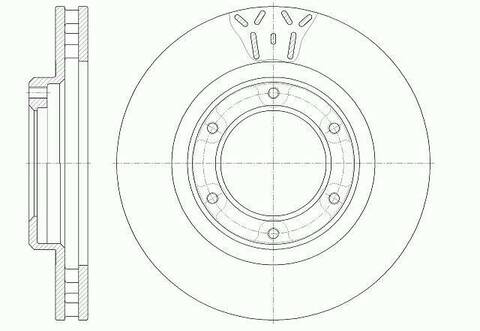 Диск тормозной вентилируемый G-brake  GR-02239