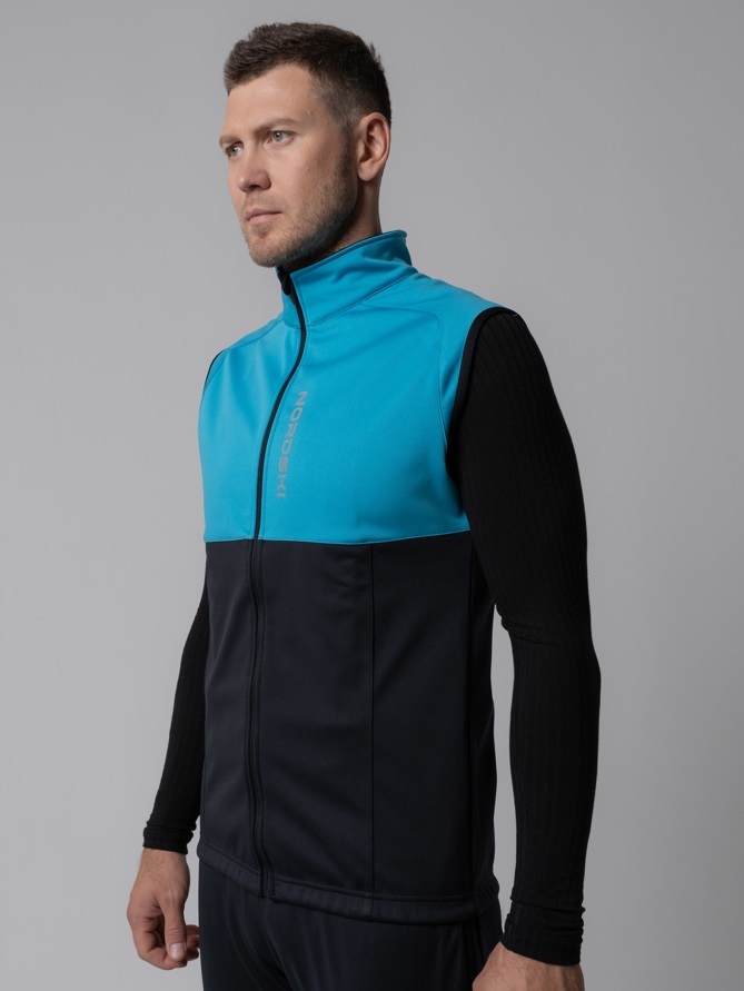 Nordski Premium лыжный жилет мужской breeze-black - 2