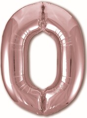 Шар Аг 40''/102 см, Цифра Slim Розовое золото 