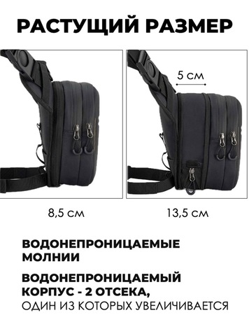 Картинка сумка на бедро Rockbros 30990019001  - 5