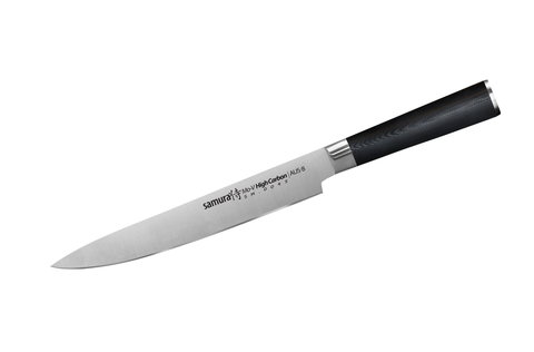 Нож кухонный стальной для нарезки, слайсер Samura Mo-V SM-0045/G-10