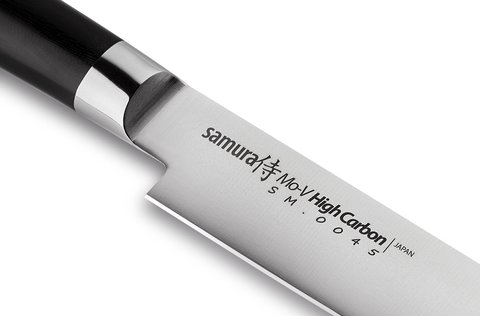 Нож кухонный стальной для нарезки, слайсер Samura Mo-V SM-0045/G-10