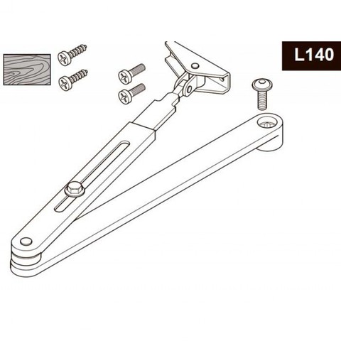 DCL140 Стандартная рычажная телескопическая тяга ASSA ABLOY