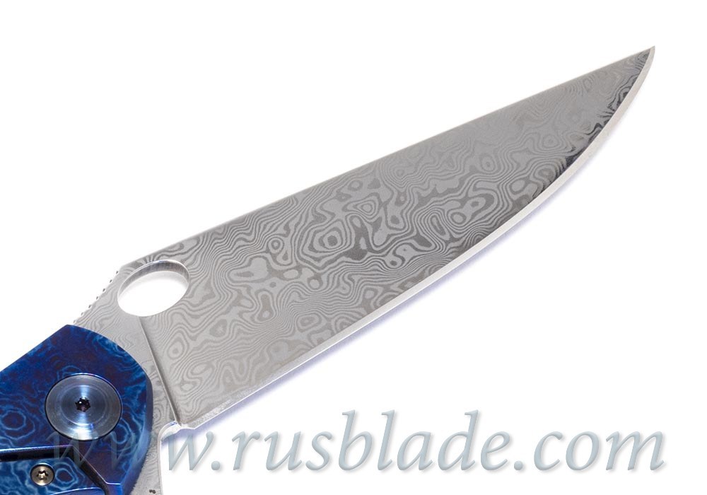 Cheburkov Custom Raven Damascus Timascus Bone - фотография 