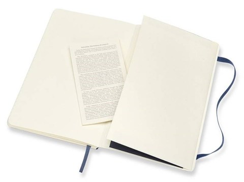 Блокнот Moleskine Classic Soft, цвет синий сапфир, в линейку