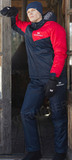 Утеплённый прогулочный костюм Nordski Premium Sport Red/Dark Navy мужской