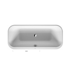 Duravit Happy D.2 700319000000000 Ванна 1800х800 мм, отдельностоящая с двумя наклонами для спины, с акр панелью и ножками, цвет белый фото