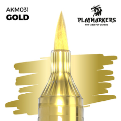 Акриловый маркер с кистью AK Playmarkers Gold