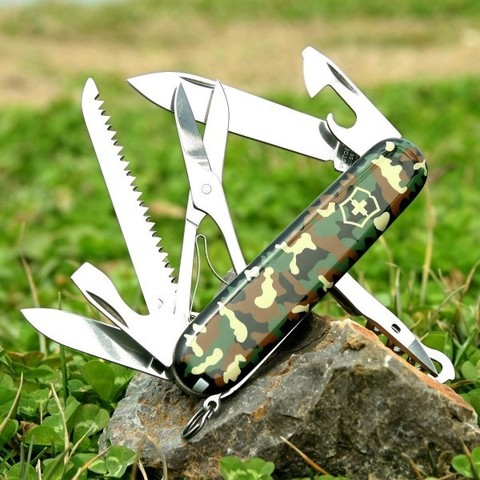 Нож складной Victorinox Huntsman Camouflage, 91 mm (1.3713.94)