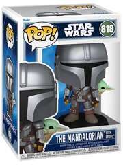 Funko POP! Bobble Star Wars M & G: Mandalorian w/Grogu (On Back) (818)