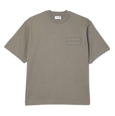 Теннисная футболка Lacoste Embroidered Loose Fit Cotton - grey