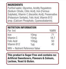 Natures Aid Iron Mini Drops для детей — жидкое железо для когнитивного развития, 50 мл, 10 мг на порцию
