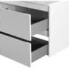 BelBagno UNO-MINI-900-2C-SO-BO База под раковину подвесная с фрезерованными ручками по всей длине фасада с двумя выкатн. ящ., Bianco Opaco,900x395x608