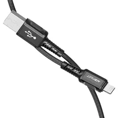 Кабель ACEFAST C1-02 USB-A to Lightning aluminum подзарядка и передача данных, черный