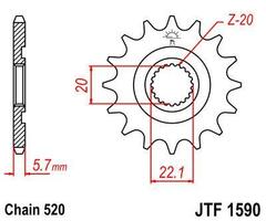 Звезда ведущая JTF1590 14SC