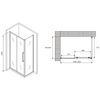 Abber Schwarzer Diamant AG30160BH-S85B Душевой уголок, 160x85x195, цвет: чёрный