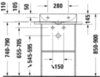 Duravit DuraSquare 2353500044 Раковина мебельная