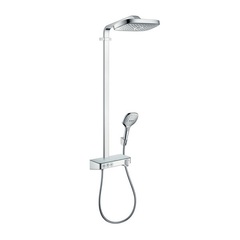 Hansgrohe Raindance Select E 27127000 Душевая система внешнего монтажа с термостатом 110 см с верхней лейкой 30х19 см 3 режима фото