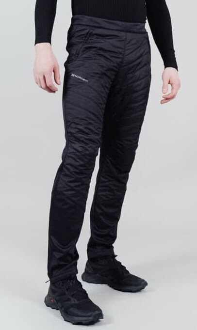 Мужской лыжный костюм с капюшоном Nordski Hybrid Warm light blue-black - 9