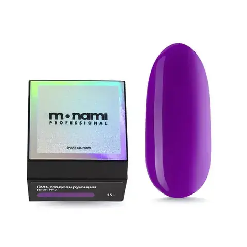 Monami, Гель Smart Neon (Умный неон) №2 Сиреневый, 15 г
