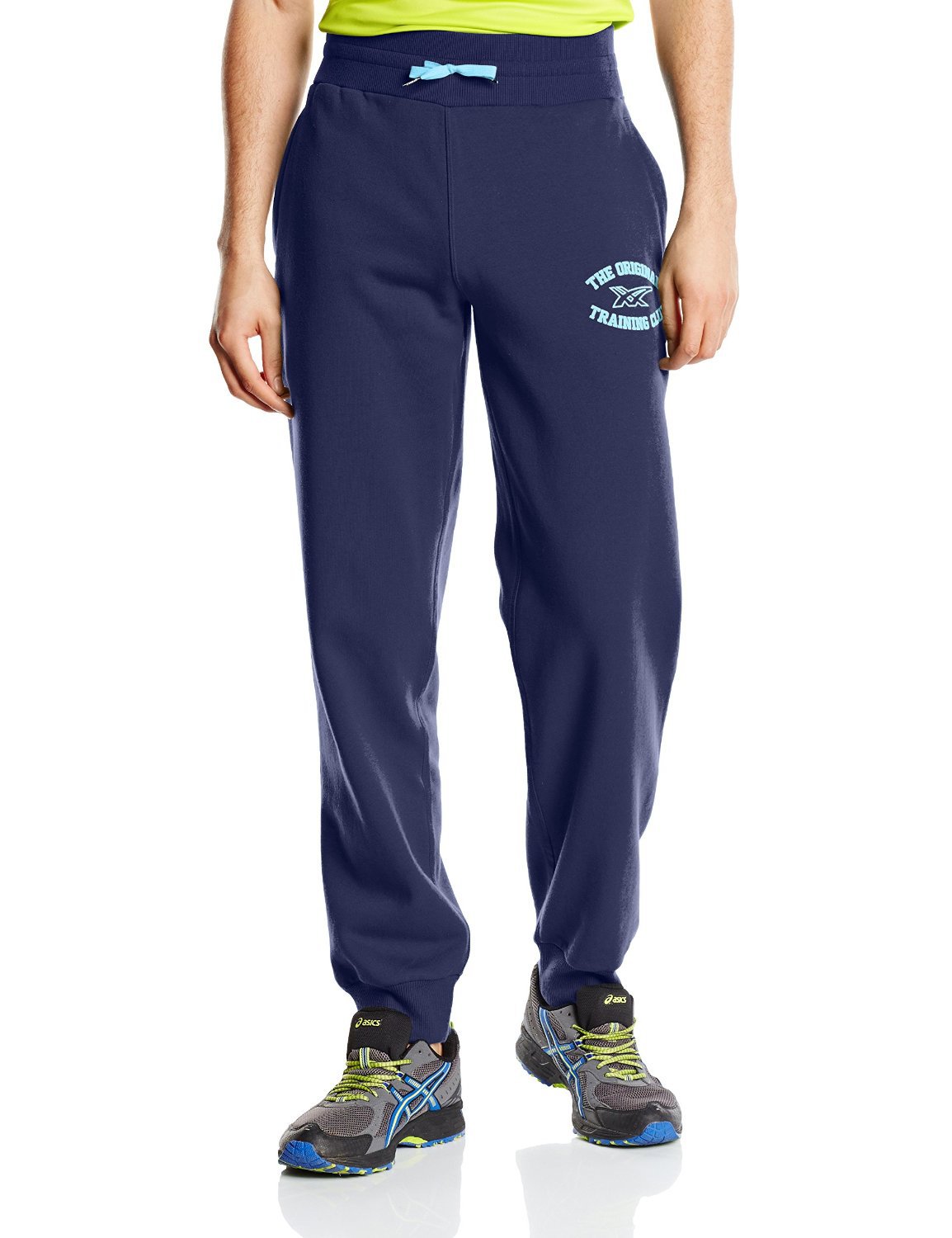 Спортивные штаны Asics Graphic Brushed Cuffed Pant мужские синие