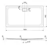 Cezares TRAY-TITAN-AH-160/90-25-W Душевой поддон, цвет: белый
