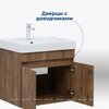 Aquanet 345359 Тумба с раковиной Оптима 80 цв. дуб рустикальный (345359)