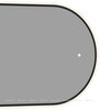 Aquanet 367644 Зеркало Контур овал 500х1000 LED ТХ цв. черный (367644)