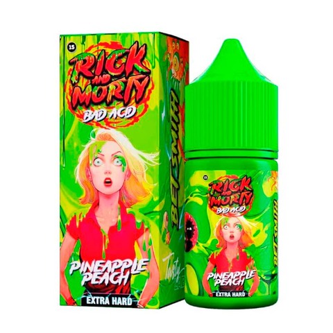 Rick & Morty Bad Acid Salt 2% Extra HARD 30 ml - Ананас Персик